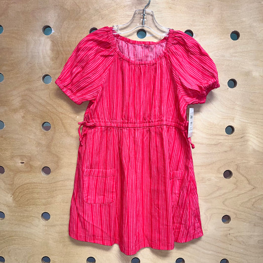 Pink Striped Pocket Dress