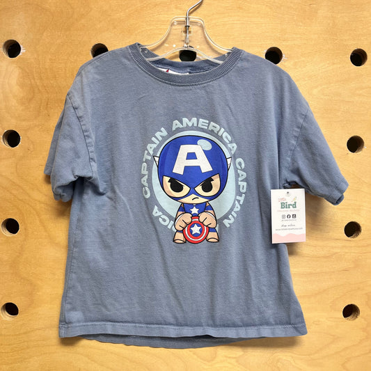 Blue Captain America Tee