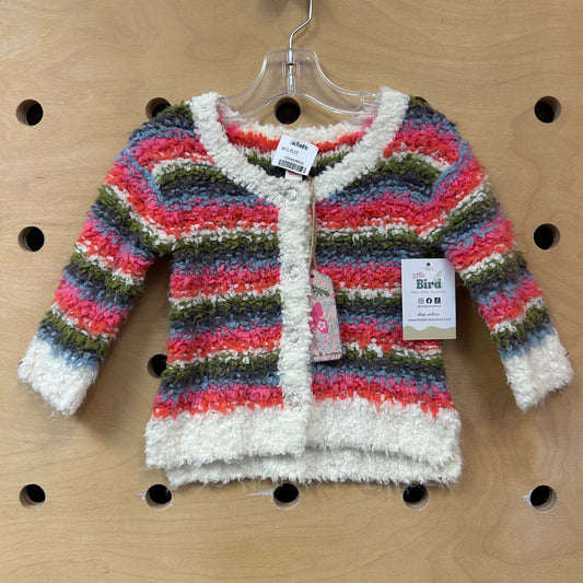 Colorful Knit Cardigan Sweater NEW!