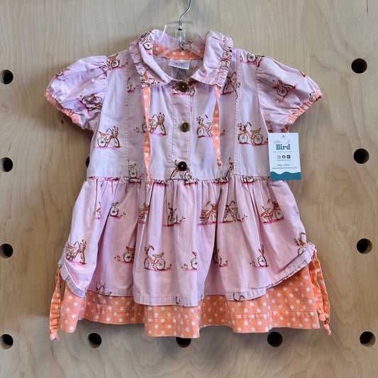 Pink/Orange Bicycles Dress