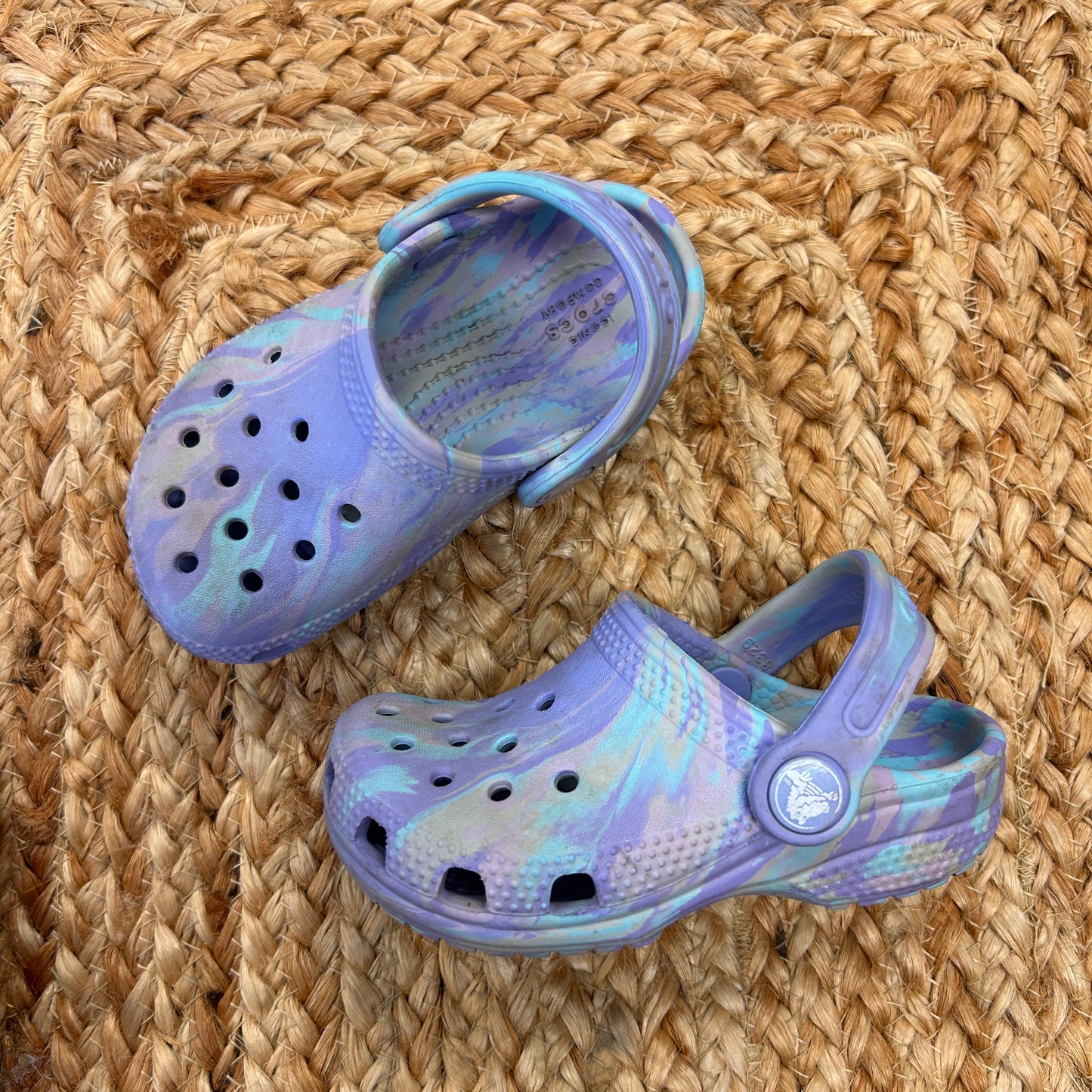Pastel Purple Marbled Clogs