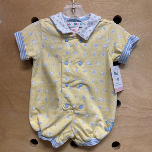 Gymboree Yellow Counting SHeep Romper