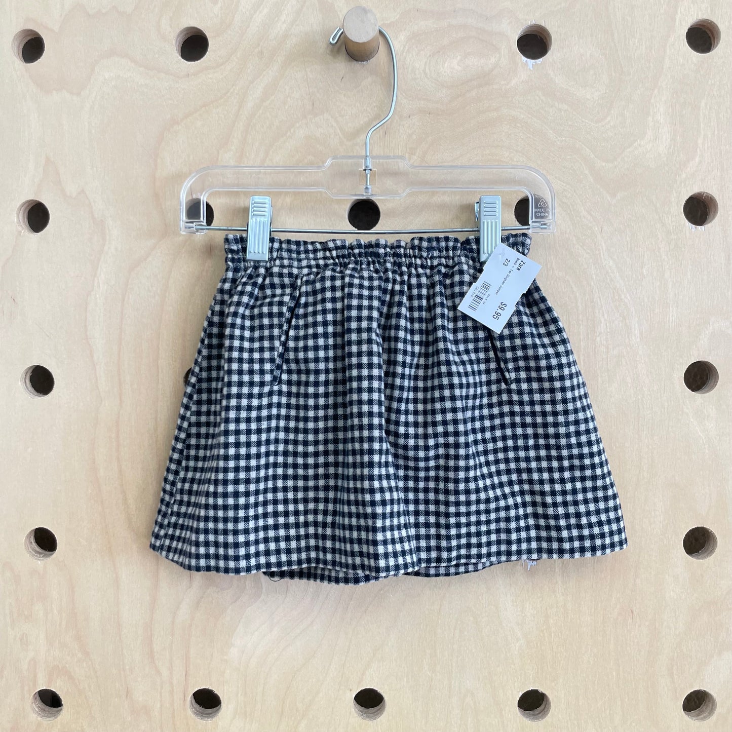 Black + Tan Gingham Jumper