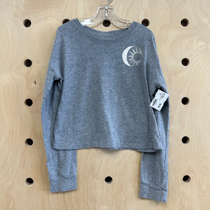 Grey Celestial Crop Top