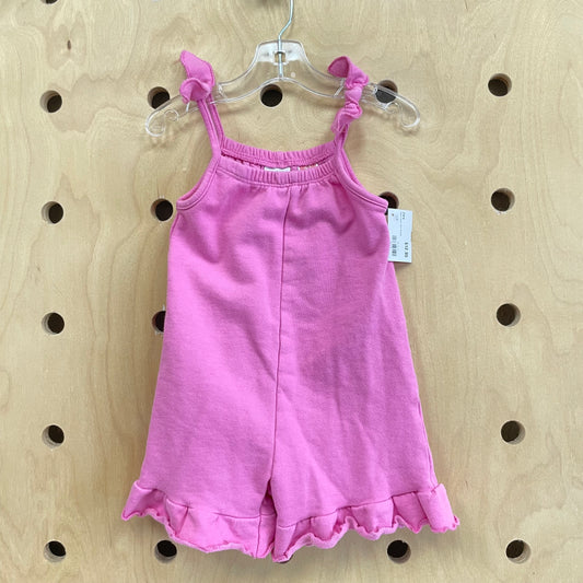 Pink French Terry Romper