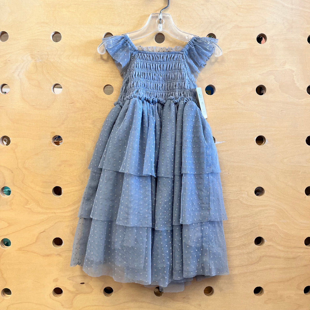Grey Polka Dot Tulle Dress