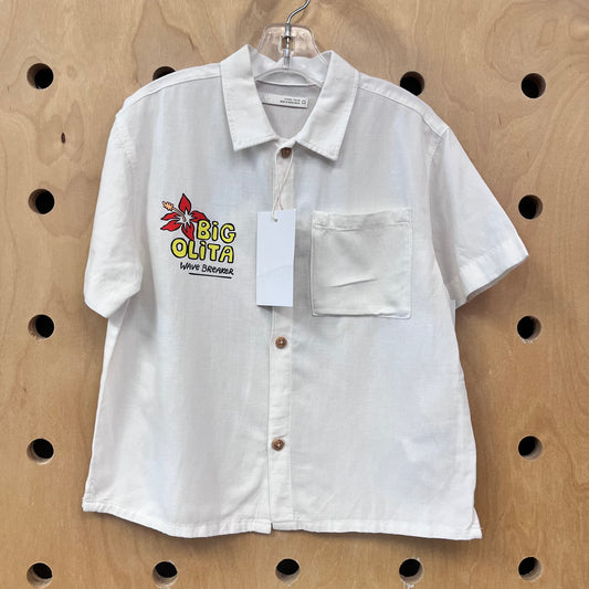 Cream Big Olita Button Up NEW!