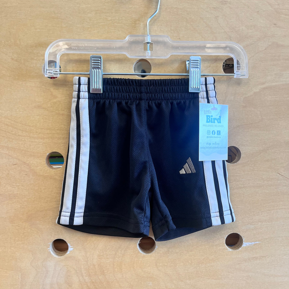 Black & Beige Mesh Shorts