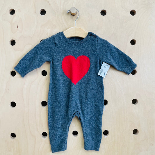 Grey Heart Romper