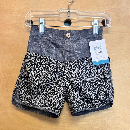 Grey Leaves Swim Shorts