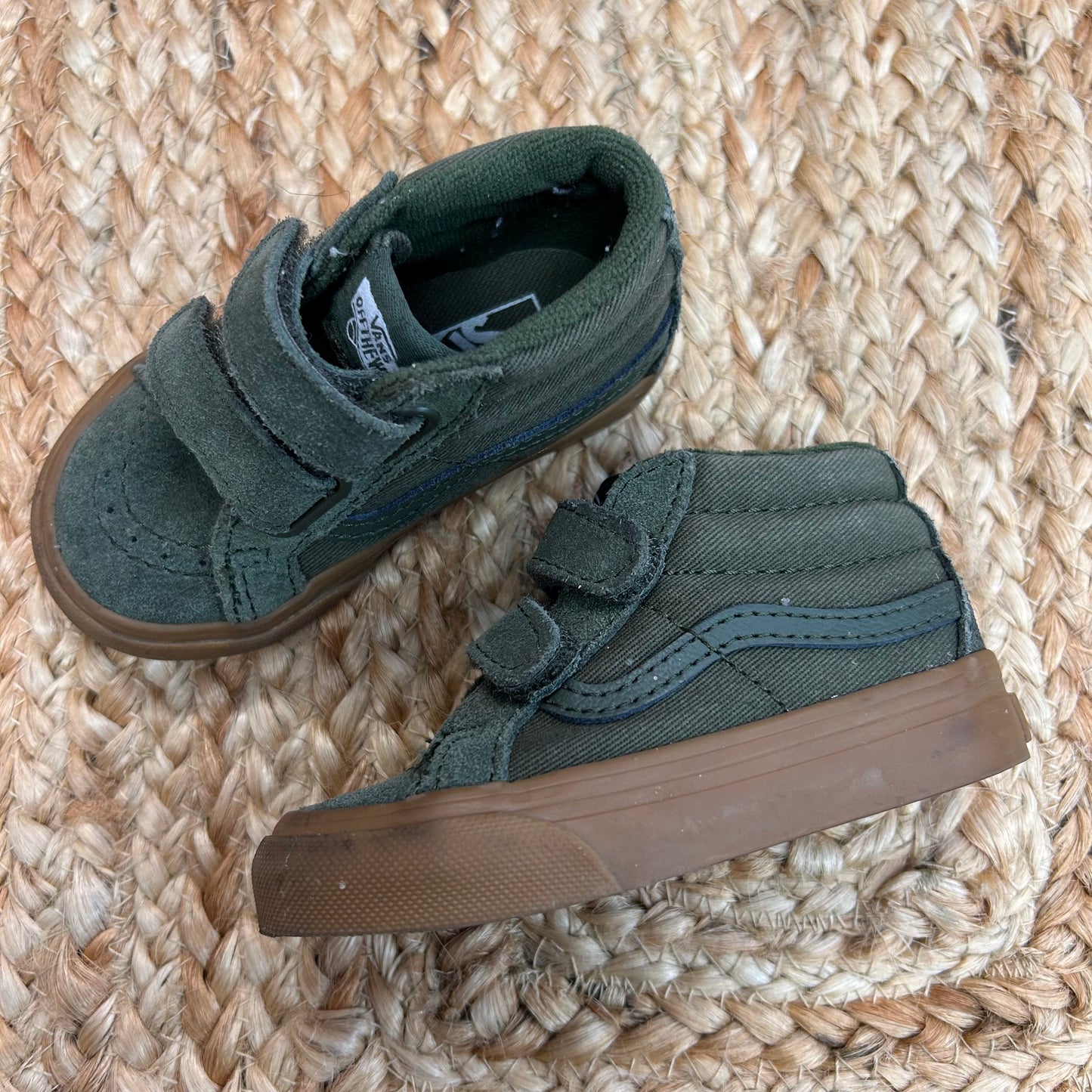 Green Velcro High Tops