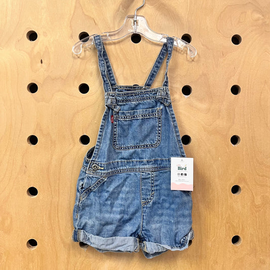 Cuffed Denim Shortalls
