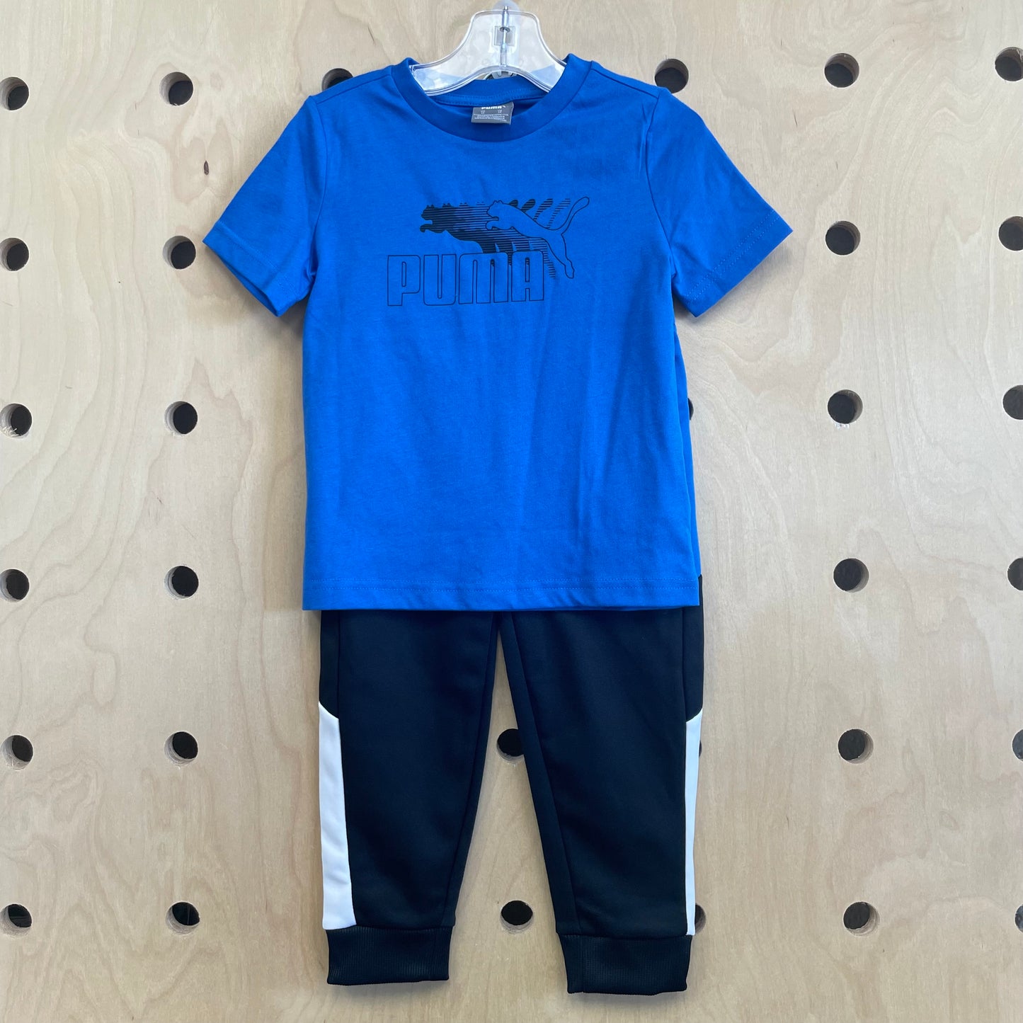 Black + Blue 3pc Active Outfit