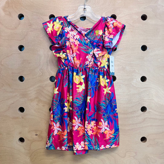 Bright Pink Floral Dress