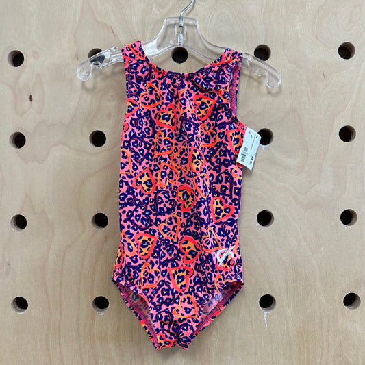 Animal Print Hearts Leotard