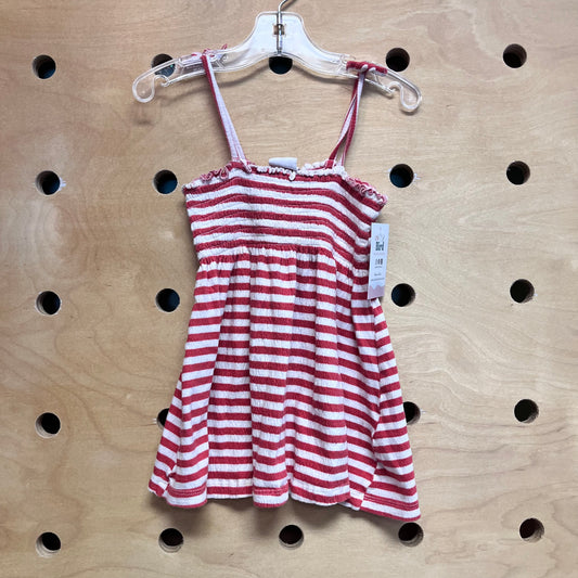Red/White Textured Tunic