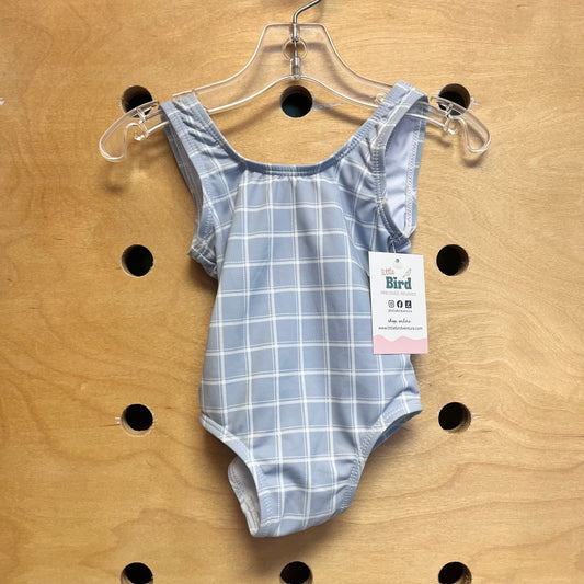 Blue & White Swimsuit