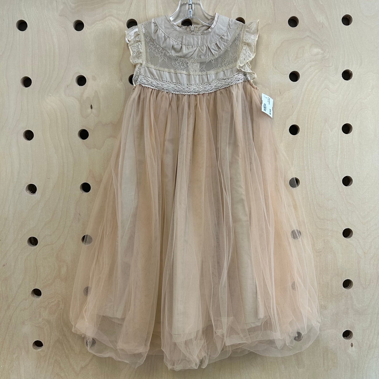 Tan Tulle Dress