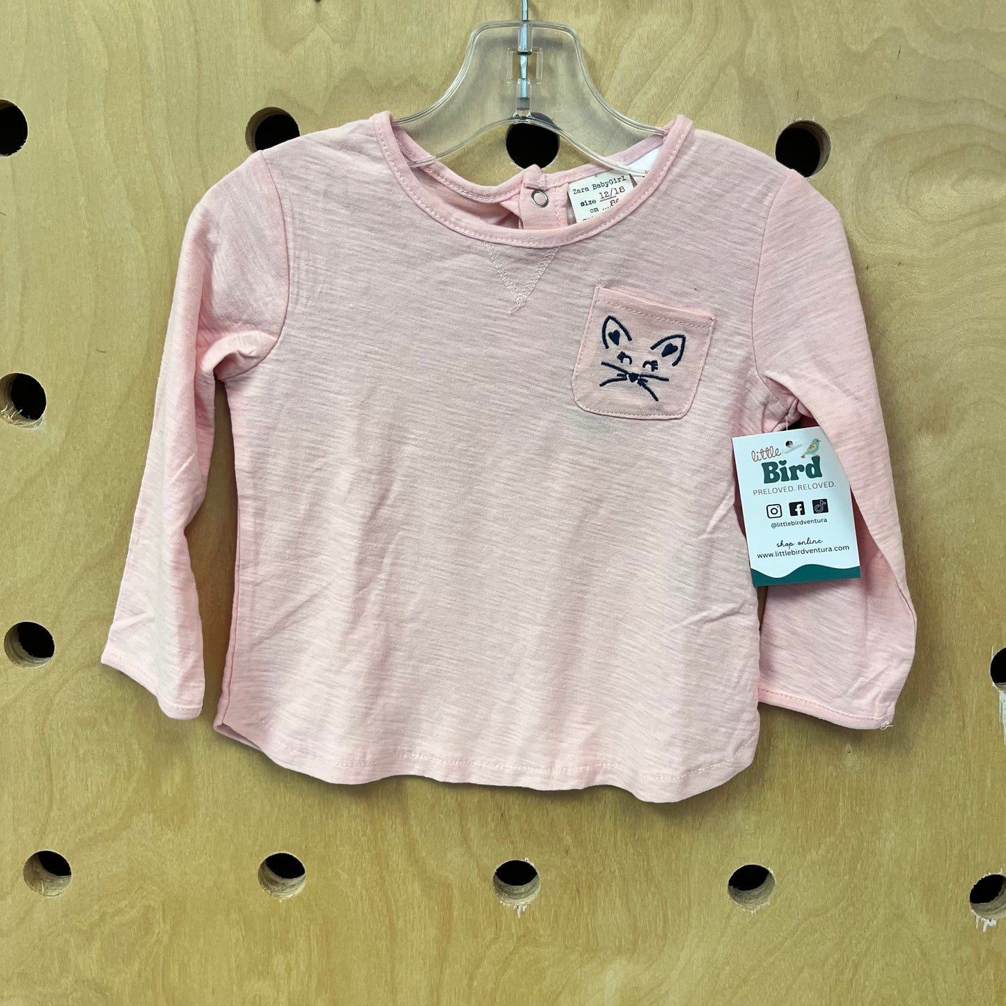 Pink Kitty Long Sleeve NEW!