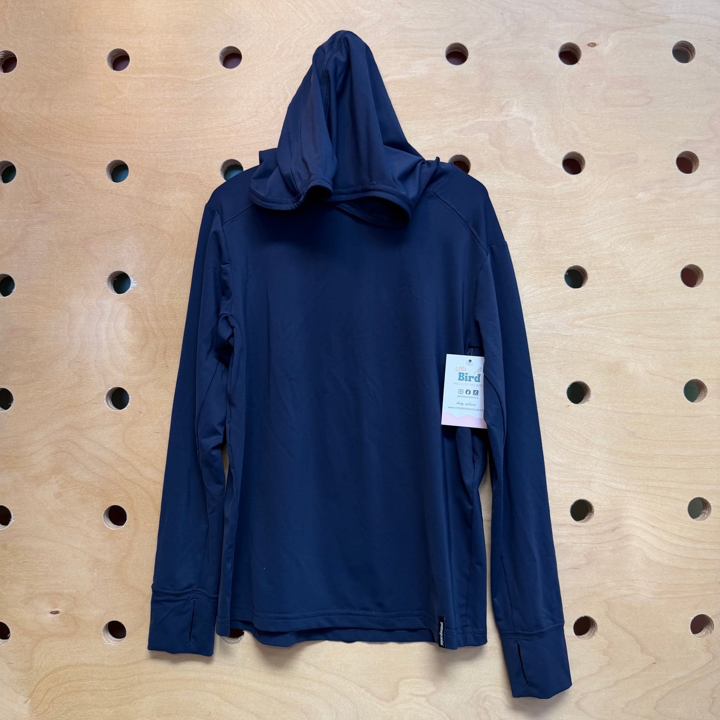 Navy Capiline Hooded LS