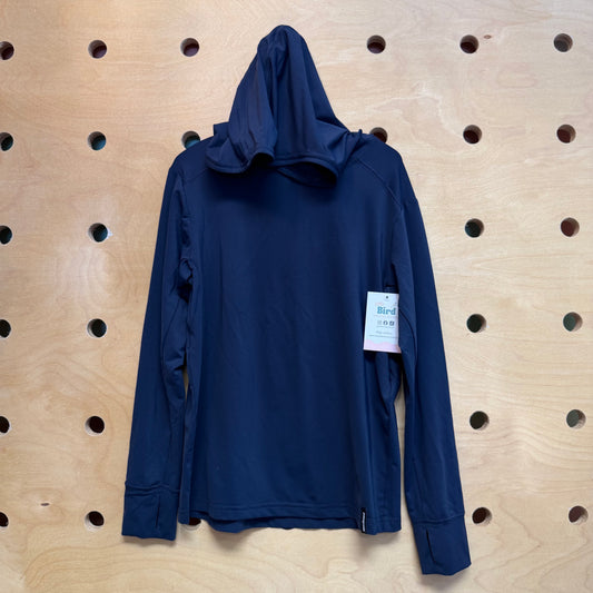 Navy Capiline Hooded LS