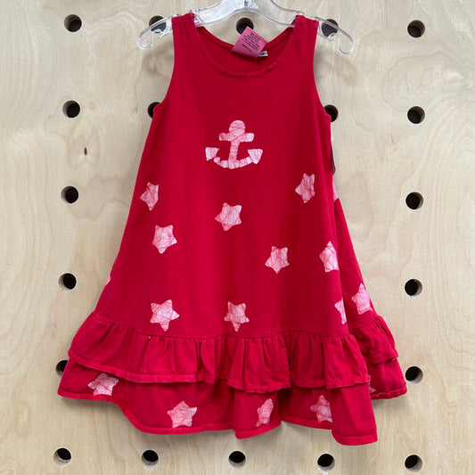 Red Anchors Dress