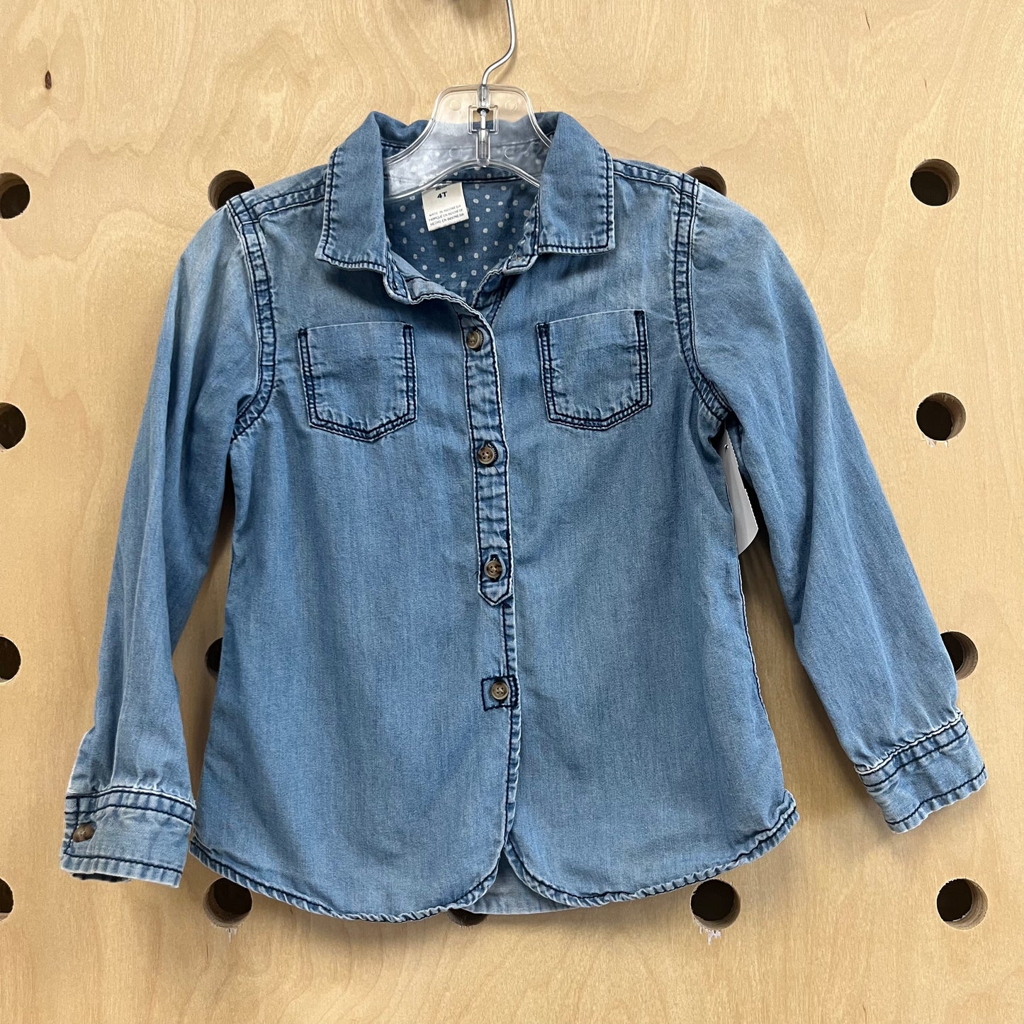 Chambray LS Button Up