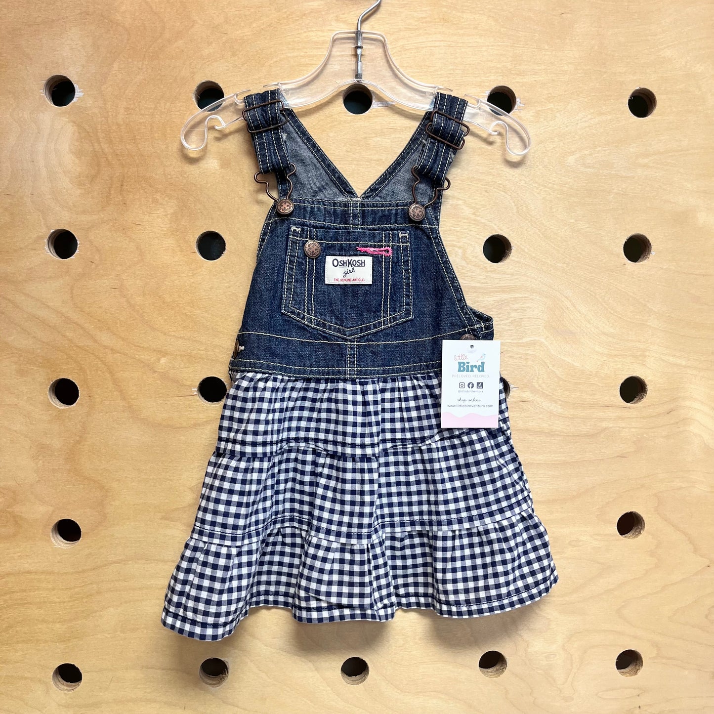 Denim & Cotton Gingham Skirtall