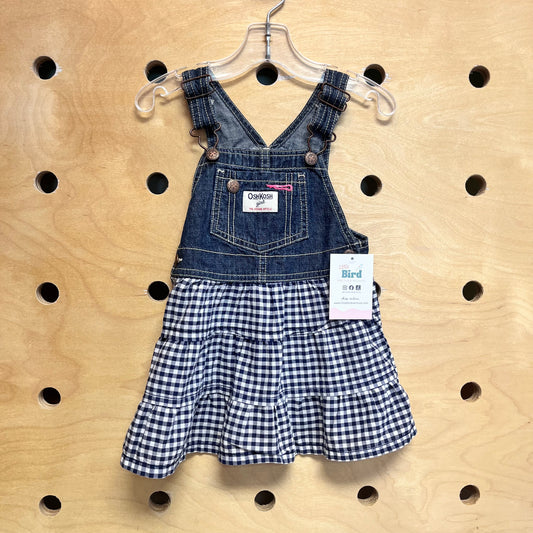 Denim & Cotton Gingham Skirtall