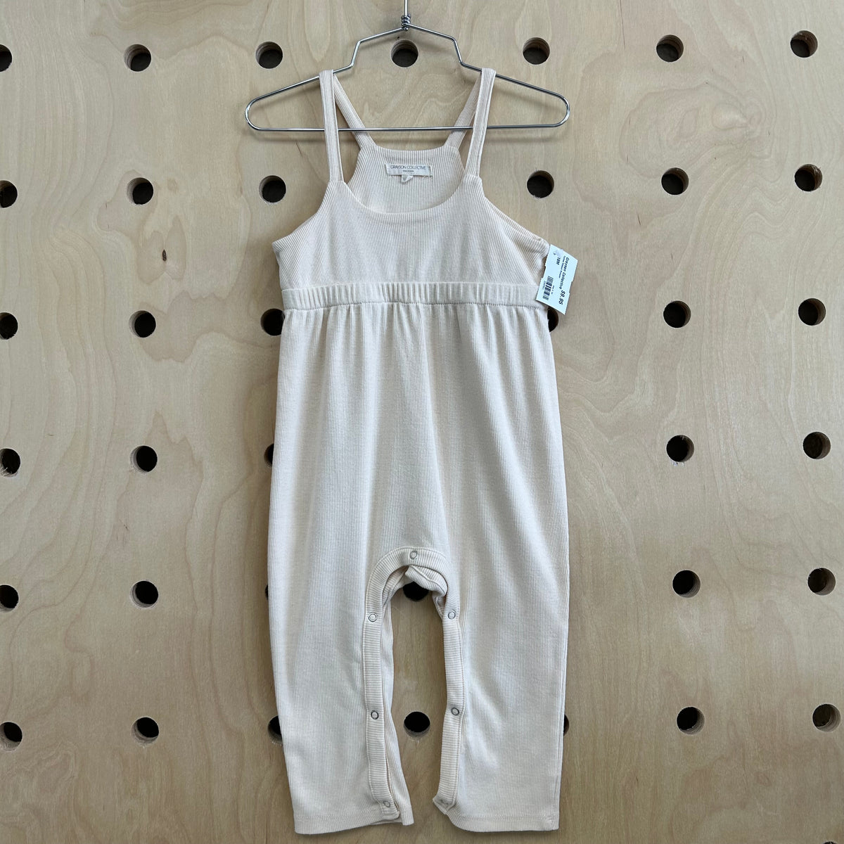 Yellow Ribbed Romper