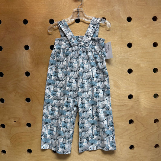 Organic Blue Flower Romper