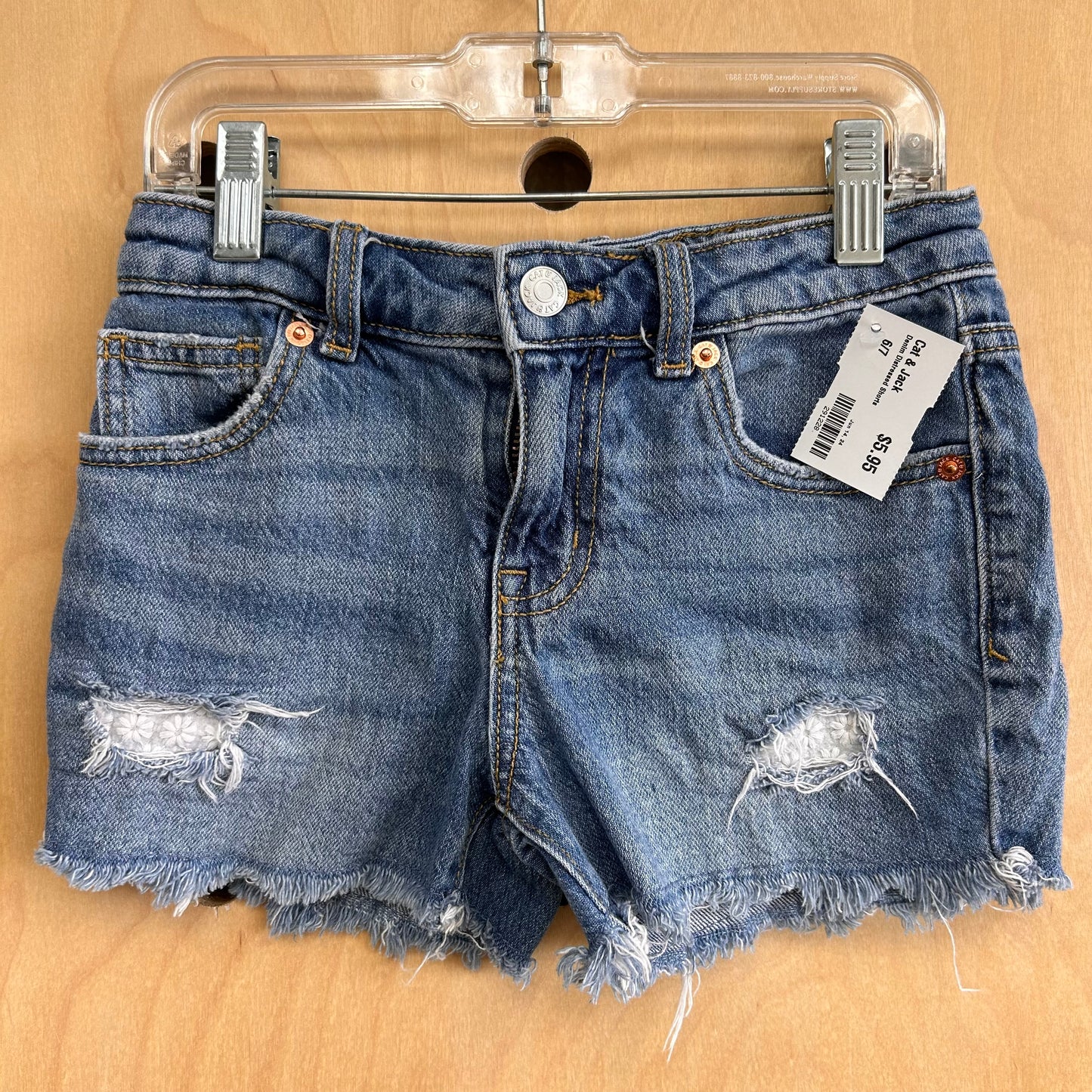 Denim Distressed Shorts