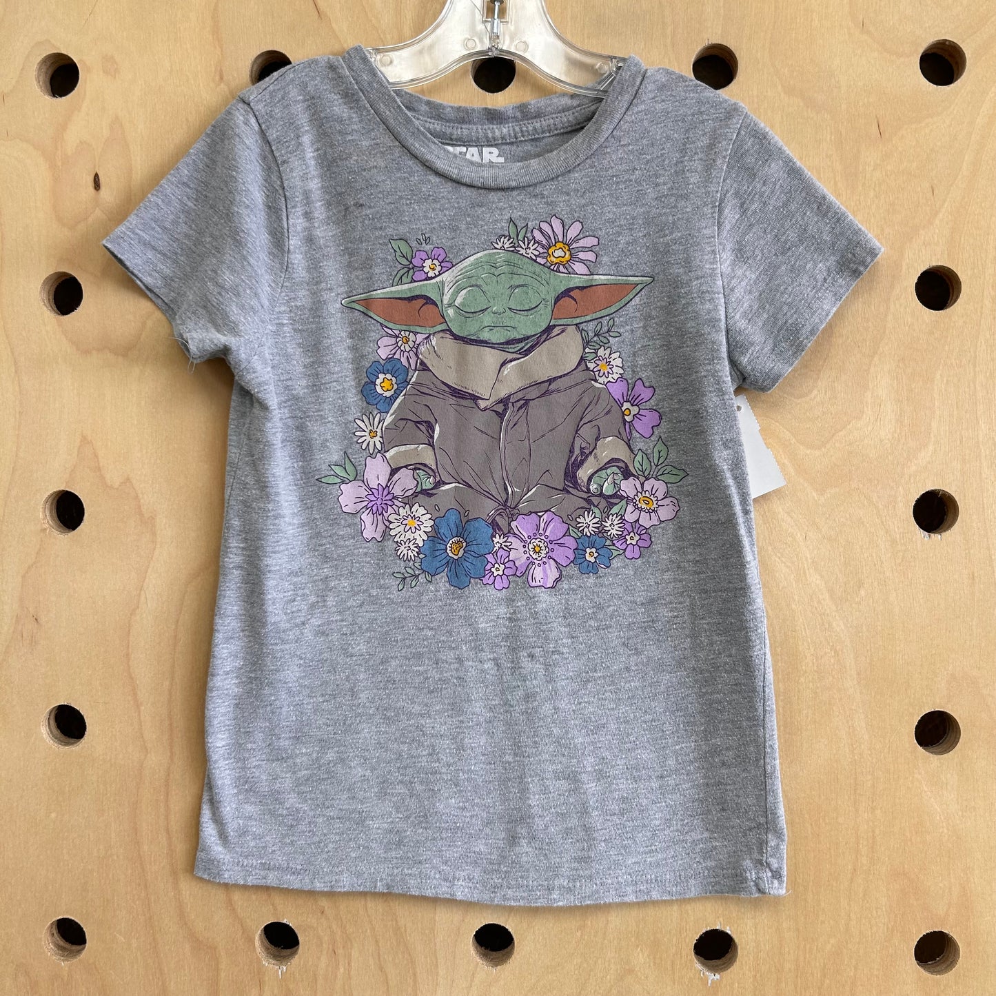 Grey Floral Yoga Tee