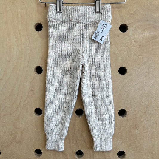 Cream Speckled Knit Pants