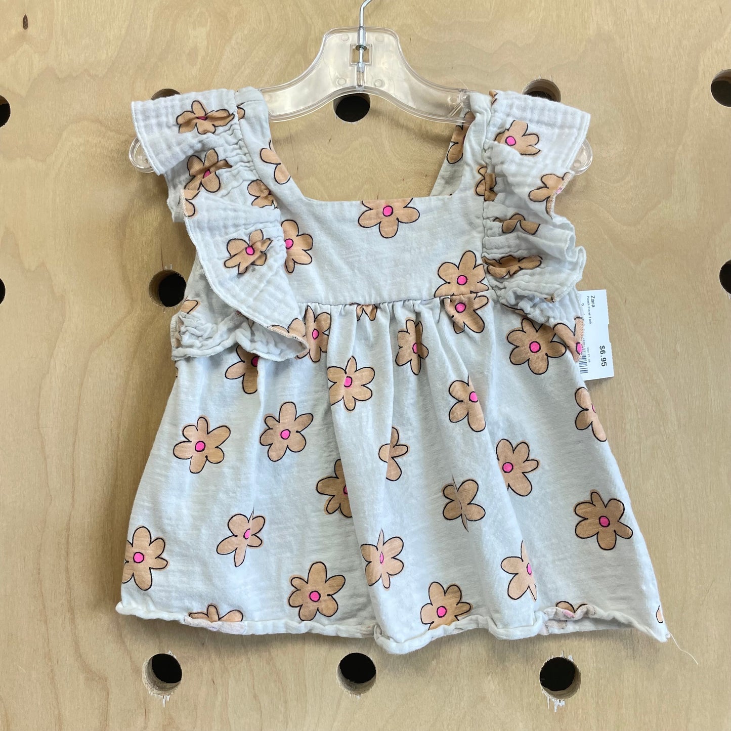 Peach Floral Tank