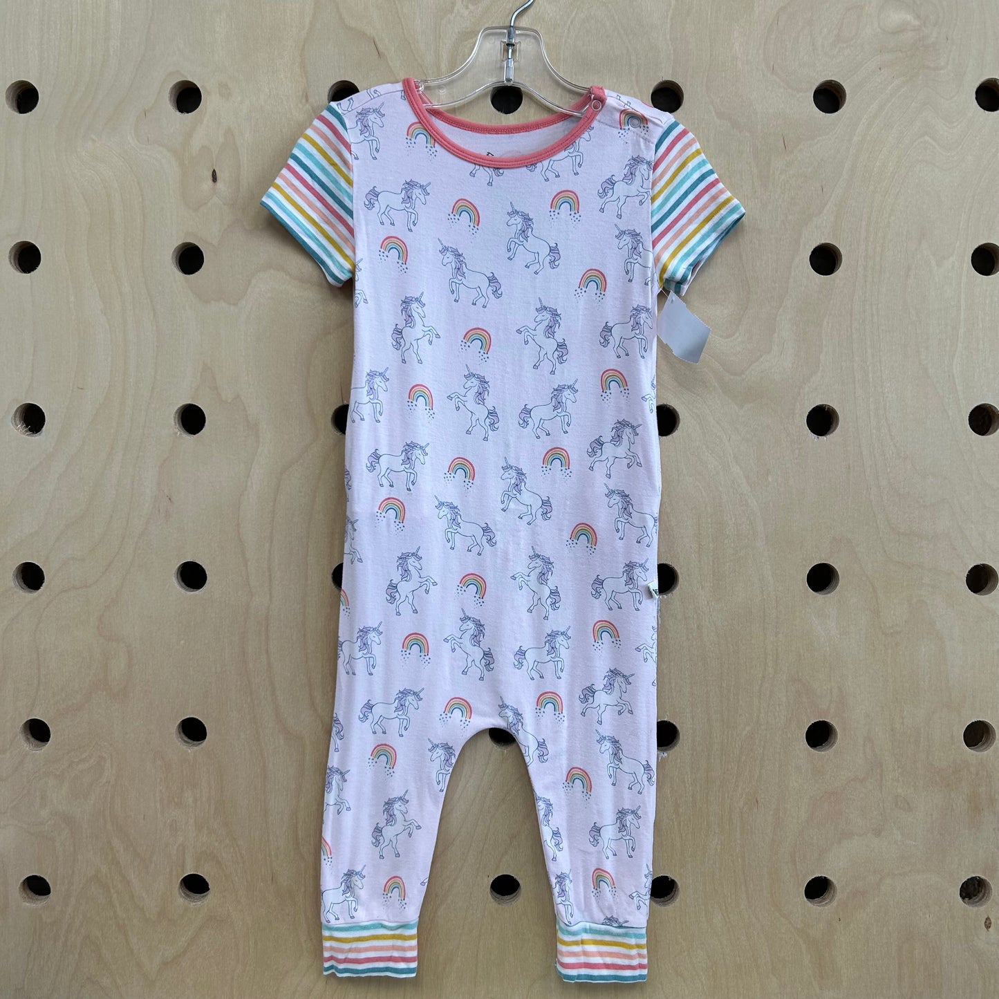 Pink Unicorn Bamboo Romper