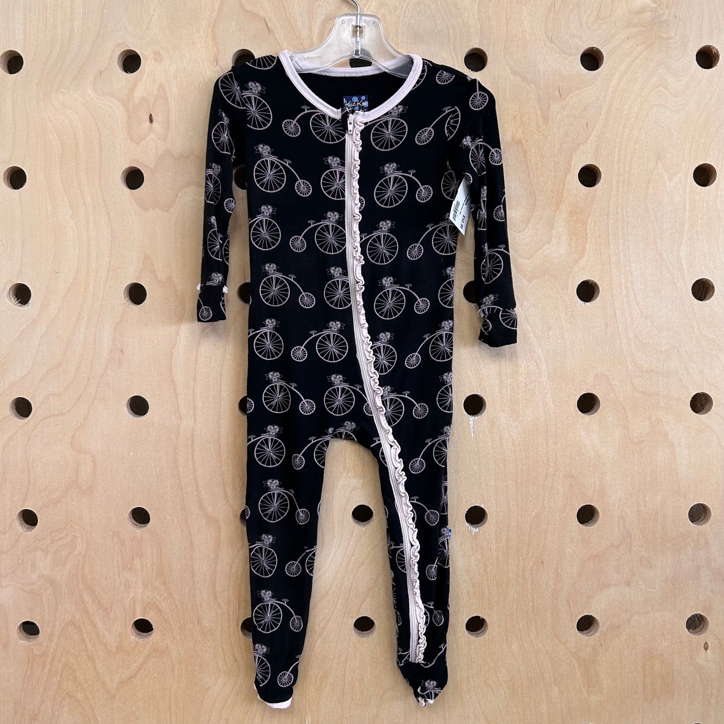 Black + Pink Vintage Bicycles Zippy