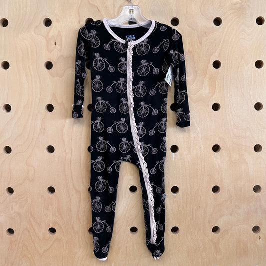 Black + Pink Vintage Bicycles Zippy