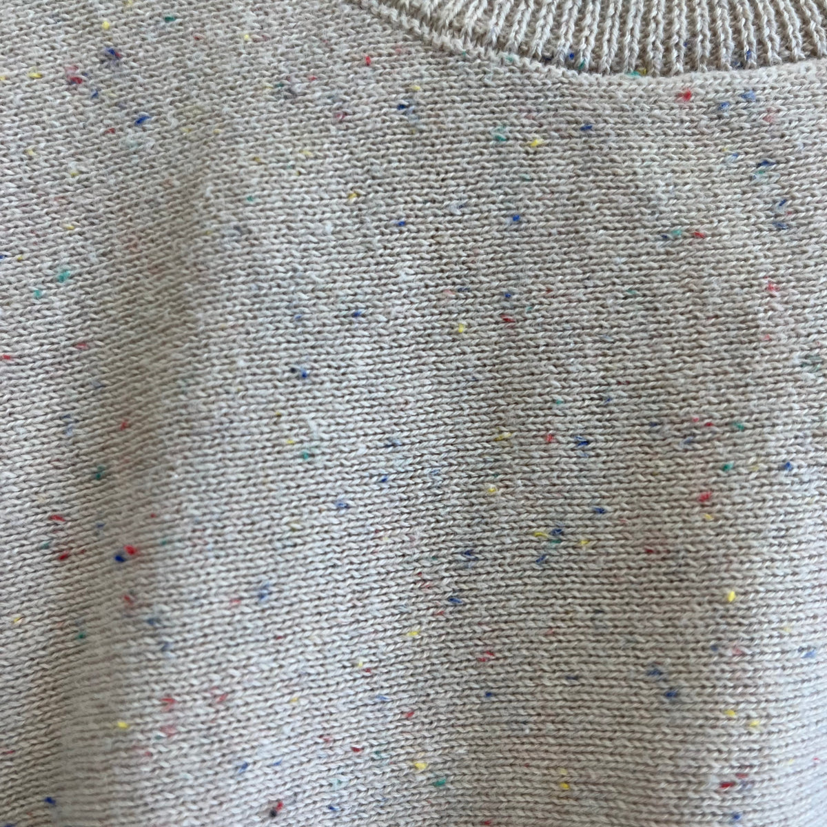 Tan Confetti Knit Bodysuit