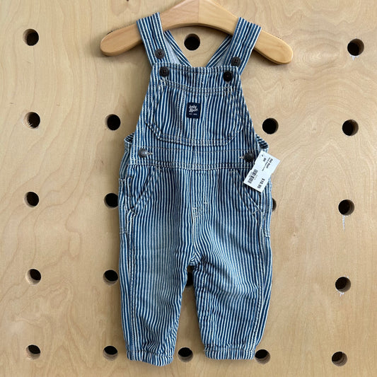 Denim Striped Overalls