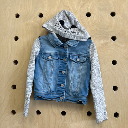 Denim & Grey Kitty Jacket