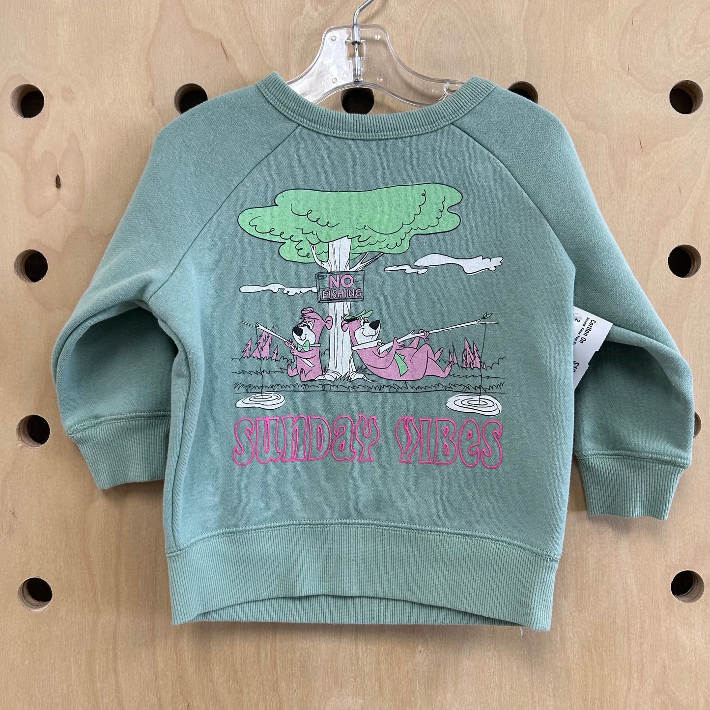 Sunday Vibes Yogi Bear Sweatshirt