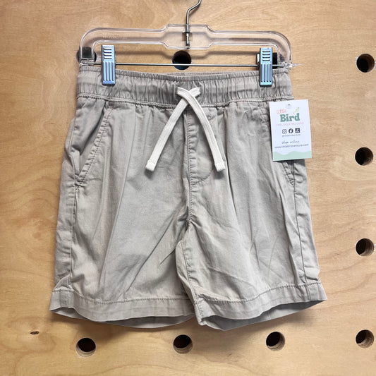 Khaki Drawstring Shorts