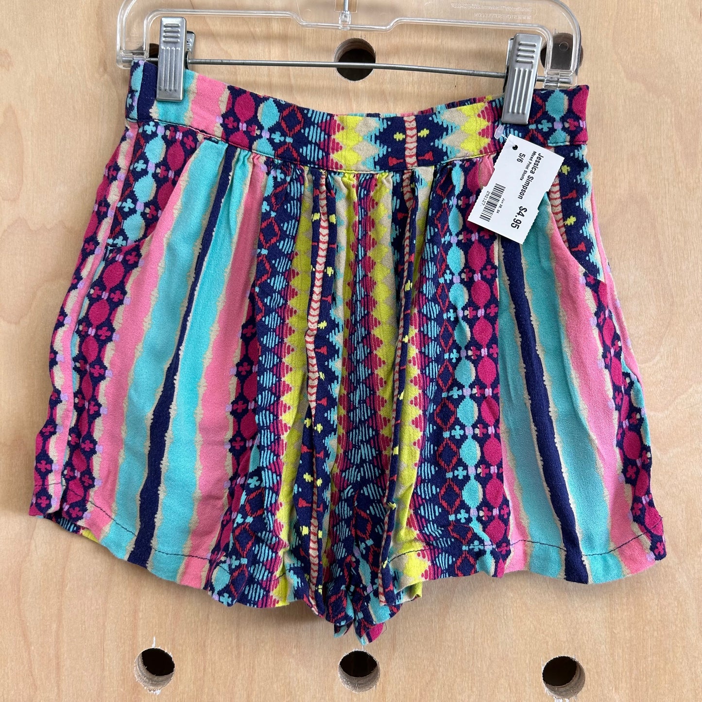 Mixed Print Shorts