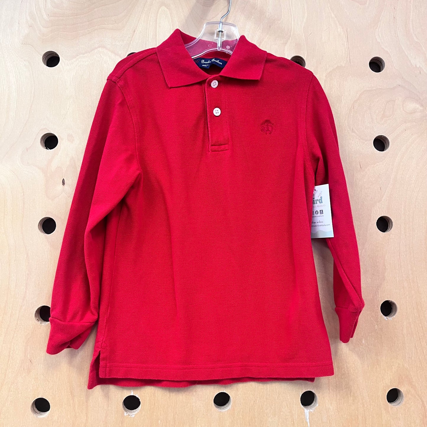 Red Cotton Collar LS