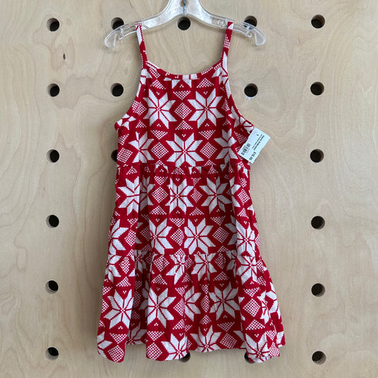 Red Snowflake Organic Dress