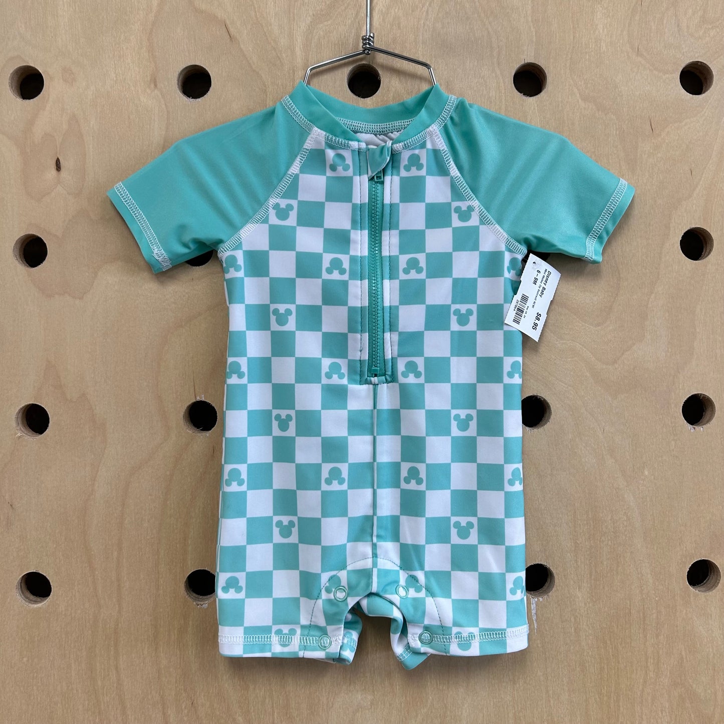 Mint Mickey Zip Swimsuit NEW!