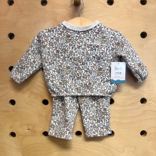 Organic Floral Fleece Outfit