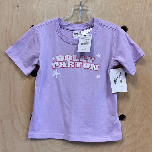 Purple Glitter Dolly Parton Tee NEW!