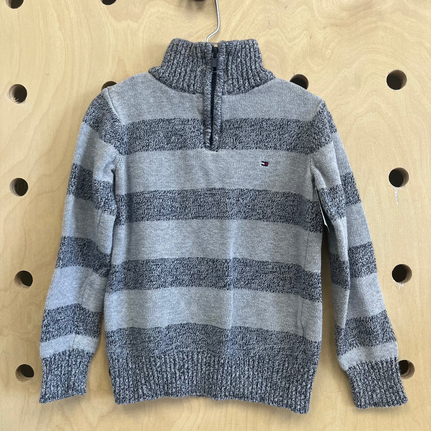 Grey & Blue Knit Sweater
